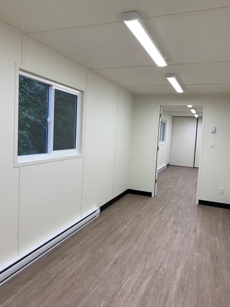 40’HC Office CUBE – Vinyl Drywall Finished