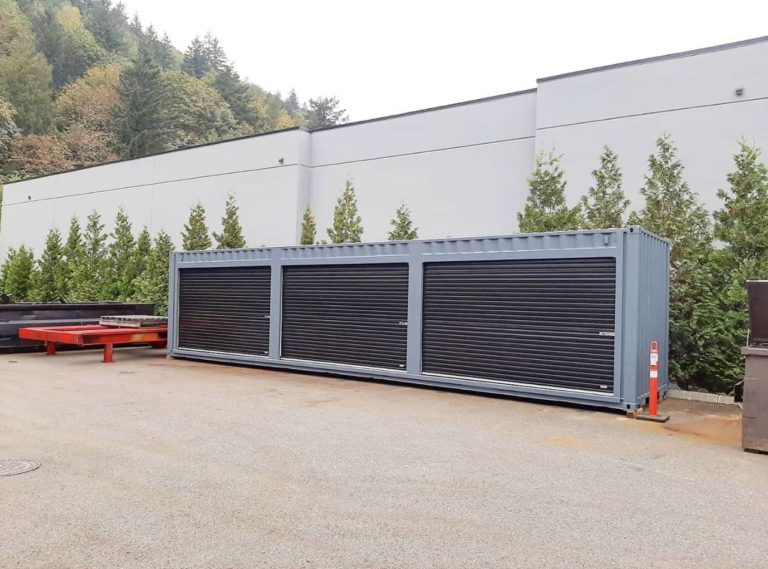 40′HC Shipping Container + (3) 11′ 10” Doors