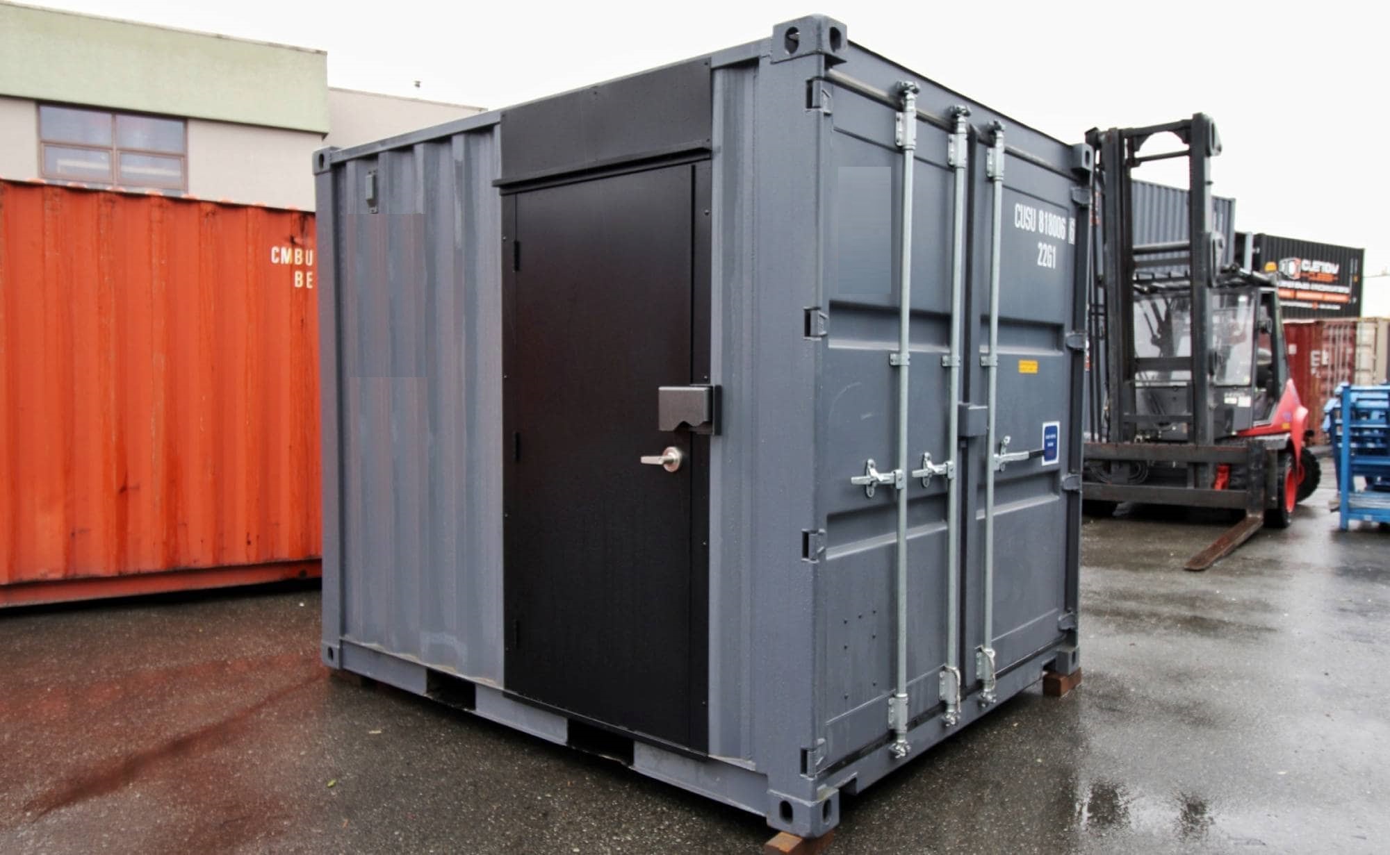 10’ Office CUBE – Wood Finished - Allied Container Services PTY LTD