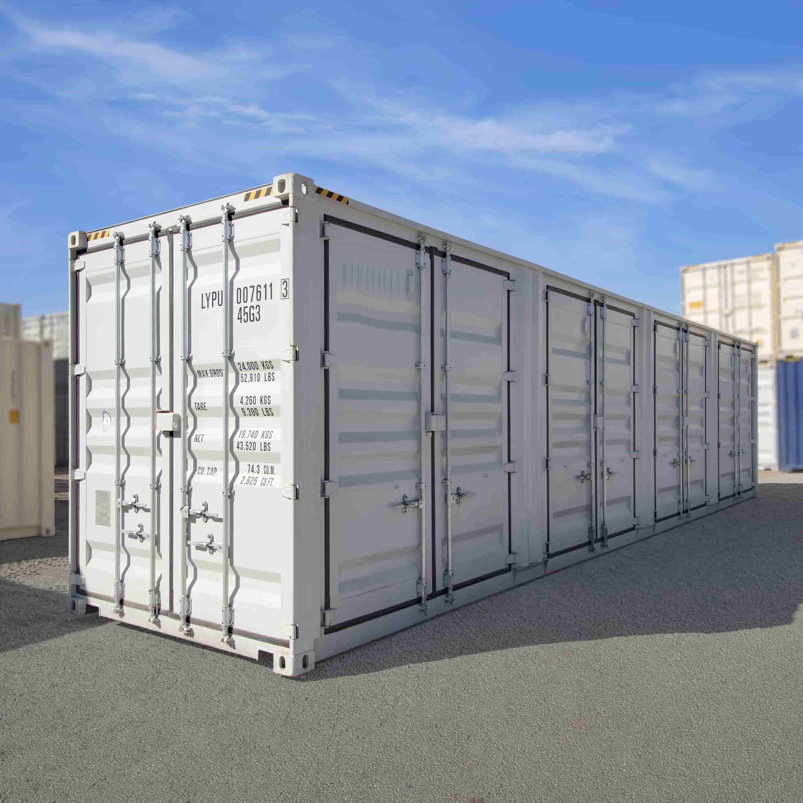 40’HC New (1-trip) Shipping Container with 4 x Side Doors - Allied Container Services PTY LTD