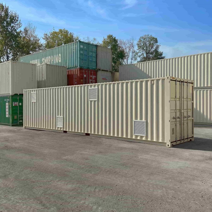 40’HC “CONTAINMENT CUBE” with 4 x Roll Up Doors - Allied Container Services PTY LTD