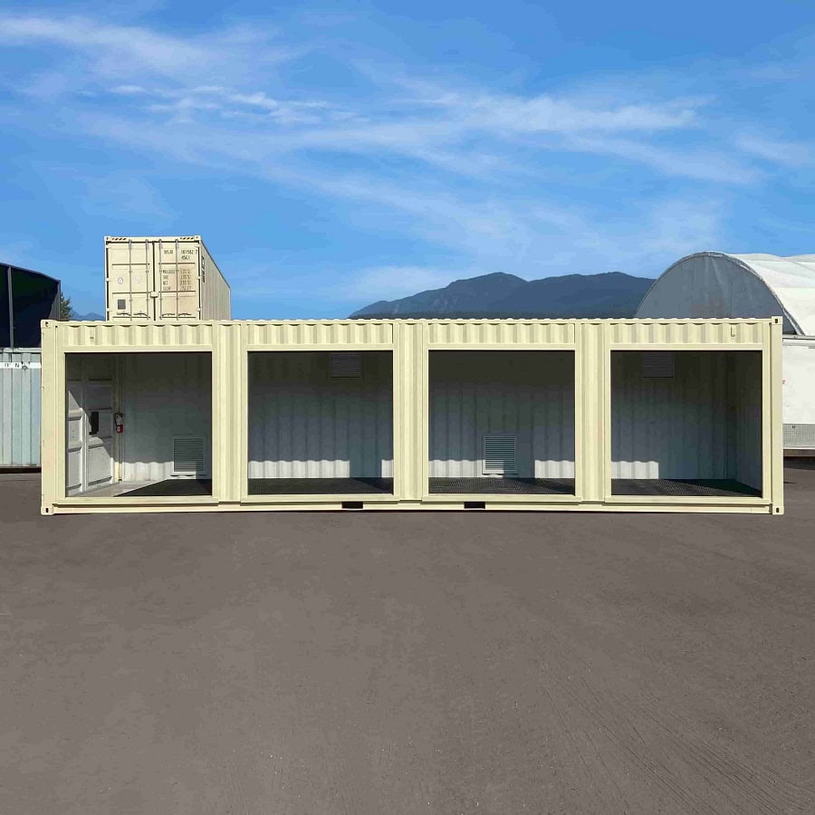 40’HC “CONTAINMENT CUBE” with 4 x Roll Up Doors - Allied Container Services PTY LTD