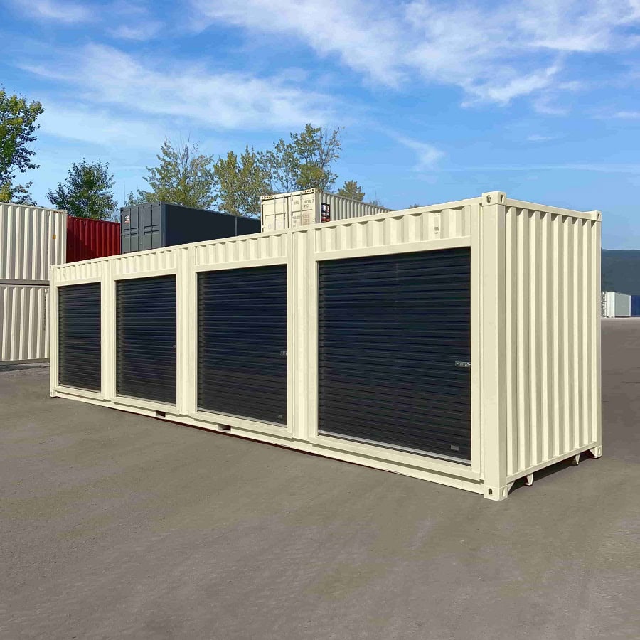 40’HC “CONTAINMENT CUBE” with 4 x Roll Up Doors - Allied Container Services PTY LTD