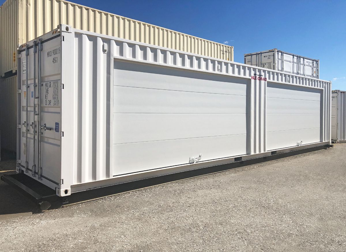 40’HC HAZCON Containment unit w/ Overhead doors - Allied Container Services PTY LTD