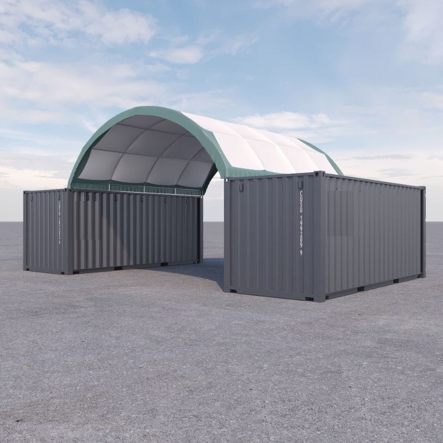 20’ x 20’ Fabric Container Shelter - Allied Container Services PTY LTD