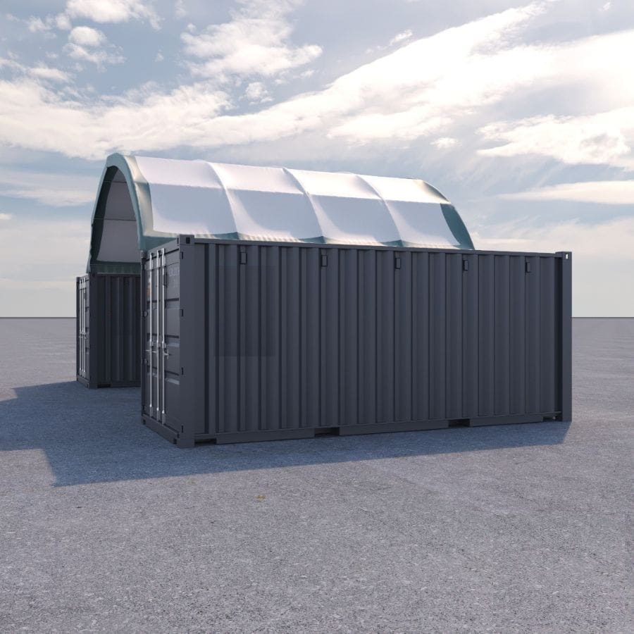 20’ x 20’ Fabric Container Shelter - Allied Container Services PTY LTD