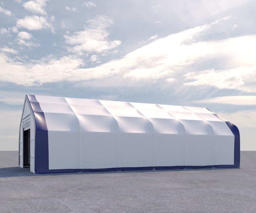 Dual Truss Storage Shelter (30′ x 60′ x 20′) - Allied Container Services PTY LTD