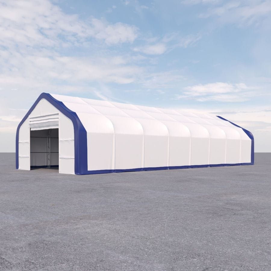 Dual Truss Storage Shelter (30′ x 80′ x 20′) - Allied Container Services PTY LTD