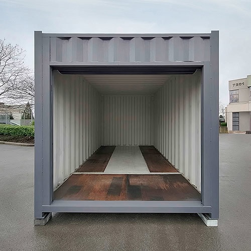 15′ “Cut Down” Used Container + Rollup - Allied Container Services PTY LTD