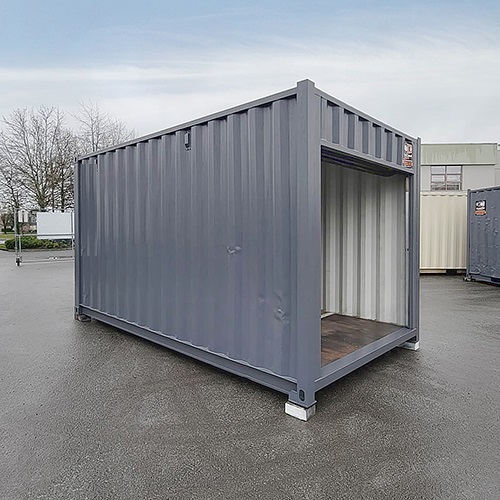 15′ “Cut Down” Used Container + Rollup - Allied Container Services PTY LTD