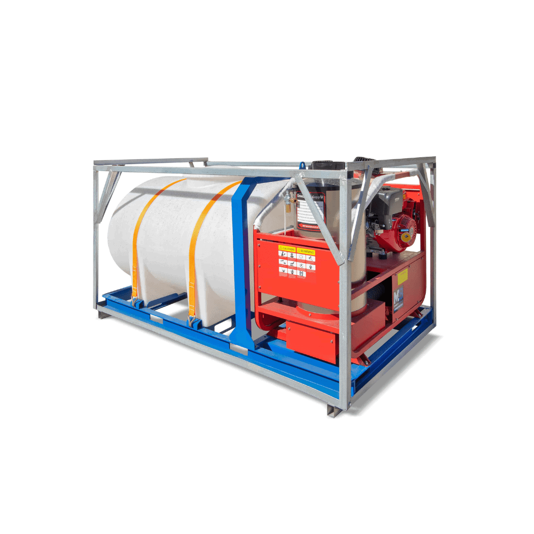 M&B | 4000 PSI Self Contained Hot Water Pressure Washer - Allied Container Services PTY LTD