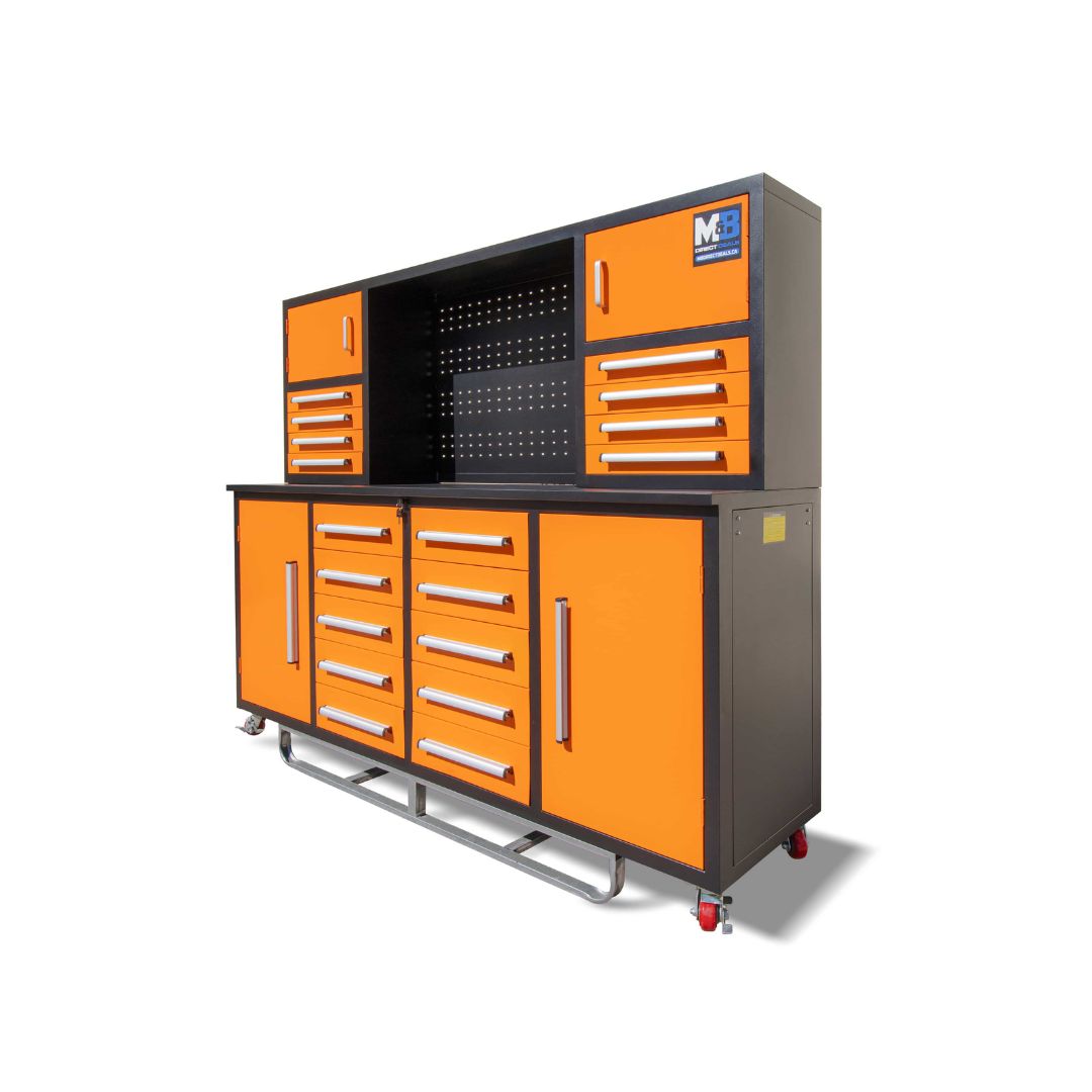 M&B | 7’ Workbench Cabinet with 18 Drawers - Allied Container Services PTY LTD