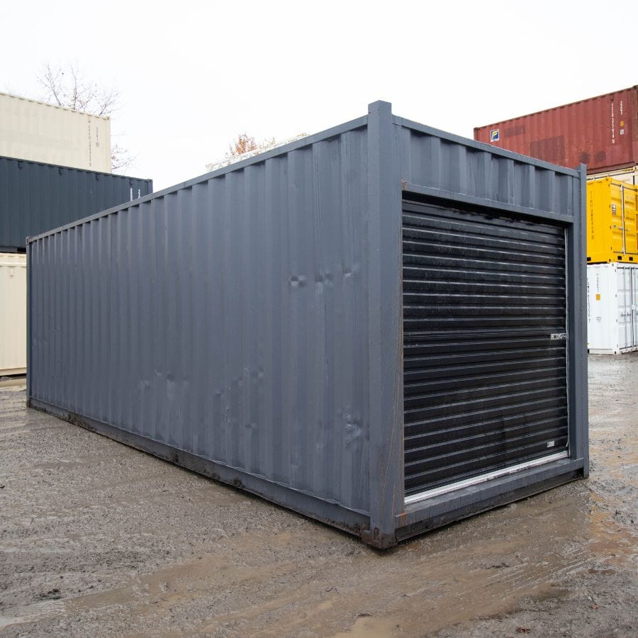 25′ Cut-Down Shipping Container w/Roll-Up Door - Allied Container Services PTY LTD