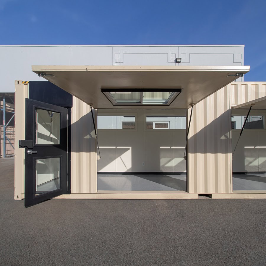 40’ Art Studio w/Flip up Doors - Allied Container Services PTY LTD