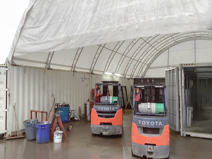 40’ x 60’ Container Shelter - Allied Container Services PTY LTD