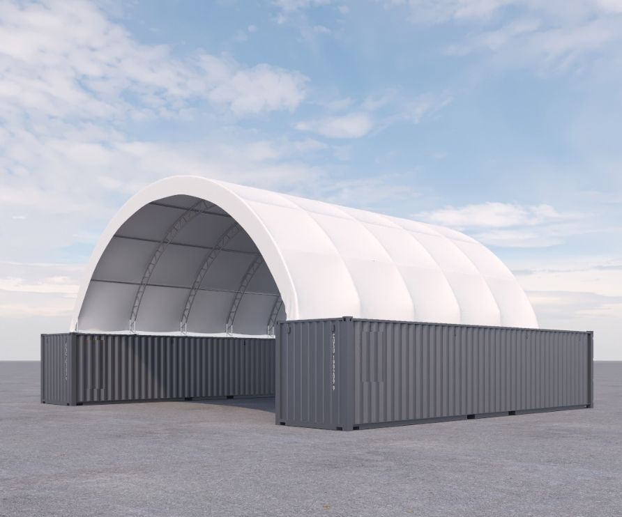 40’ x 40’ Fabric Container Shelter - Allied Container Services PTY LTD