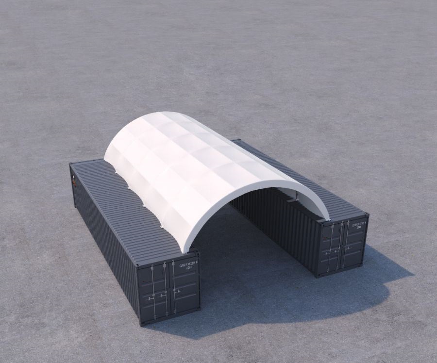 20′ x 40′ Fabric Container Shelter - Allied Container Services PTY LTD