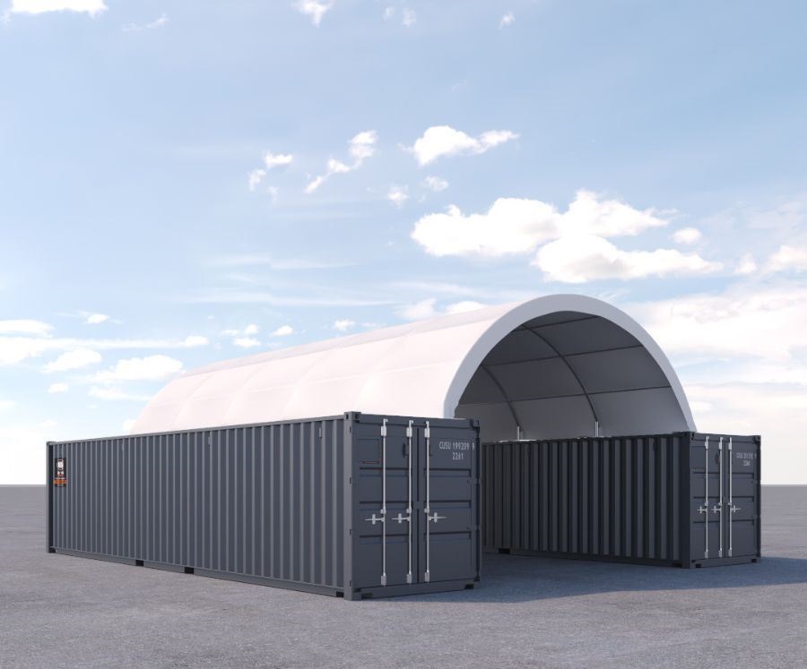 20′ x 40′ Fabric Container Shelter - Allied Container Services PTY LTD
