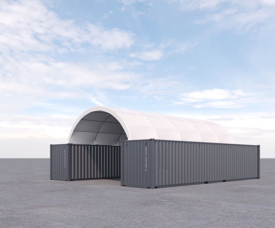 20′ x 40′ Fabric Container Shelter - Allied Container Services PTY LTD