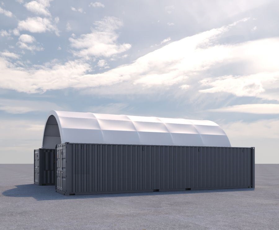 20′ x 40′ Fabric Container Shelter - Allied Container Services PTY LTD