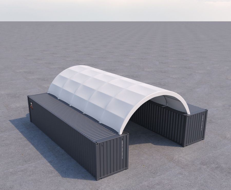 20′ x 40′ Fabric Container Shelter - Allied Container Services PTY LTD