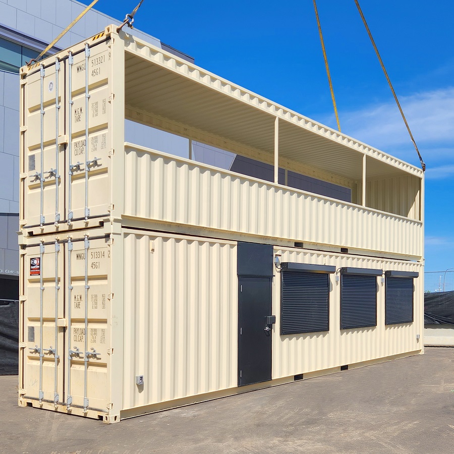 40’HC VIP Area with Patio for the Oilers - Allied Container Services PTY LTD