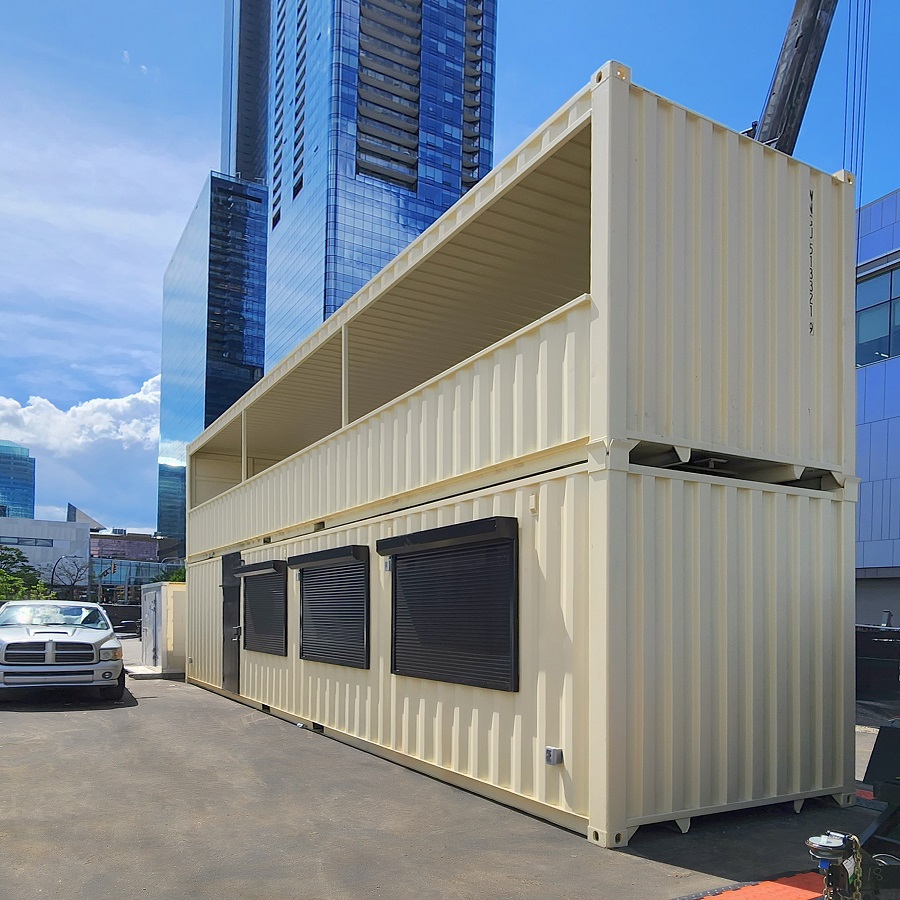40’HC VIP Area with Patio for the Oilers - Allied Container Services PTY LTD