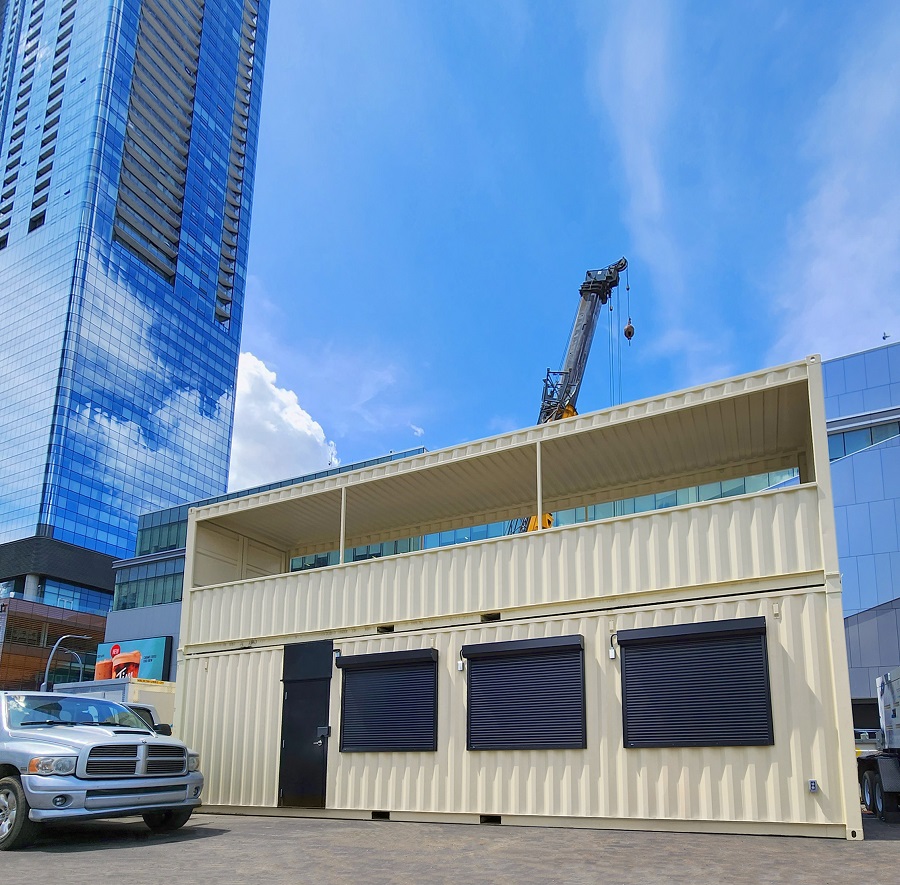 40’HC VIP Area with Patio for the Oilers - Allied Container Services PTY LTD