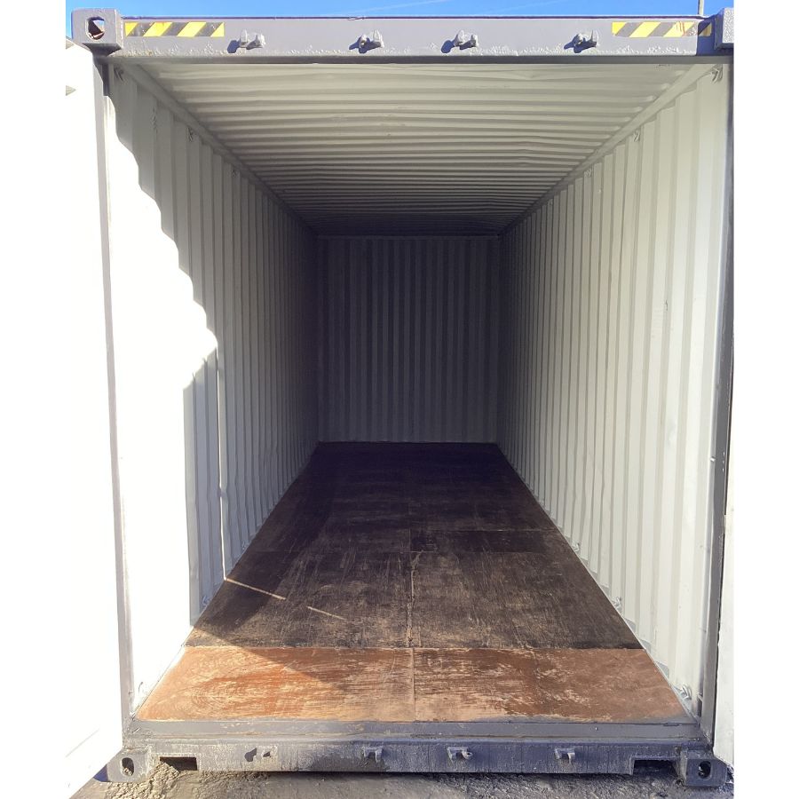 25’HC Used Shipping Container (Painted Slate Grey) - Allied Container Services PTY LTD