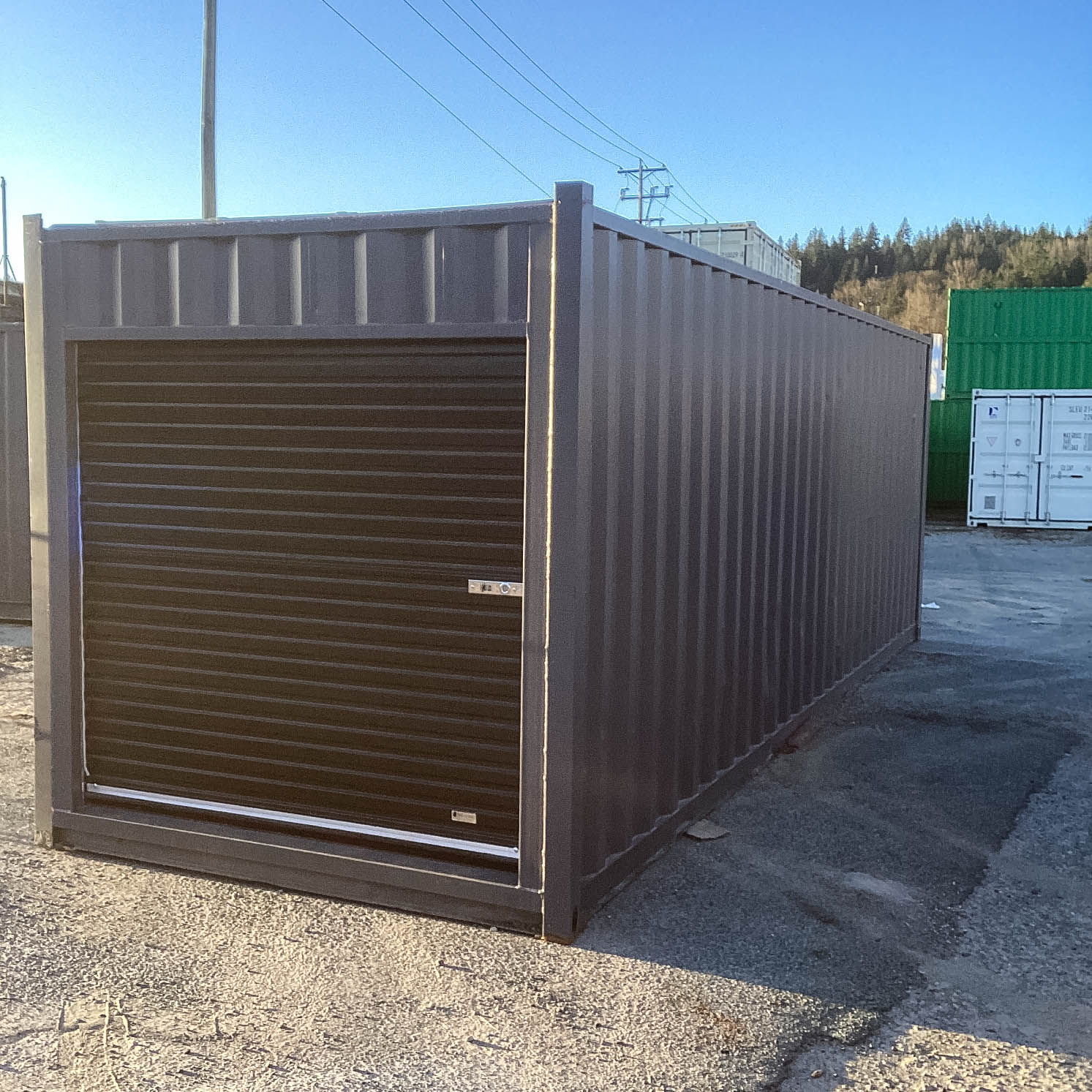 26′ Cut-Down Shipping Container w/Roll-Up Door - Allied Container Services PTY LTD