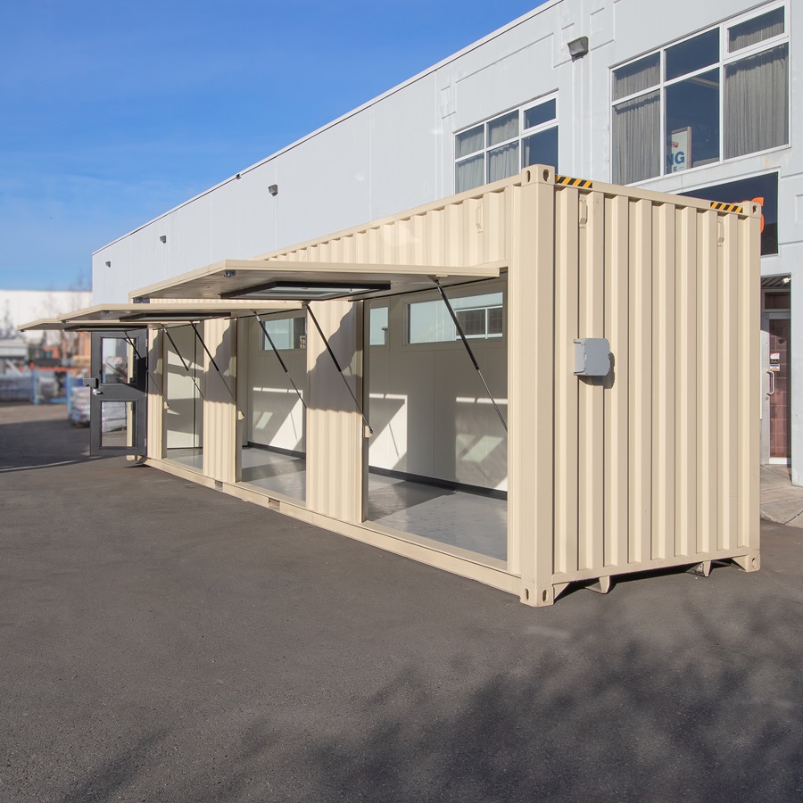 40’ Art Studio w/Flip up Doors - Allied Container Services PTY LTD