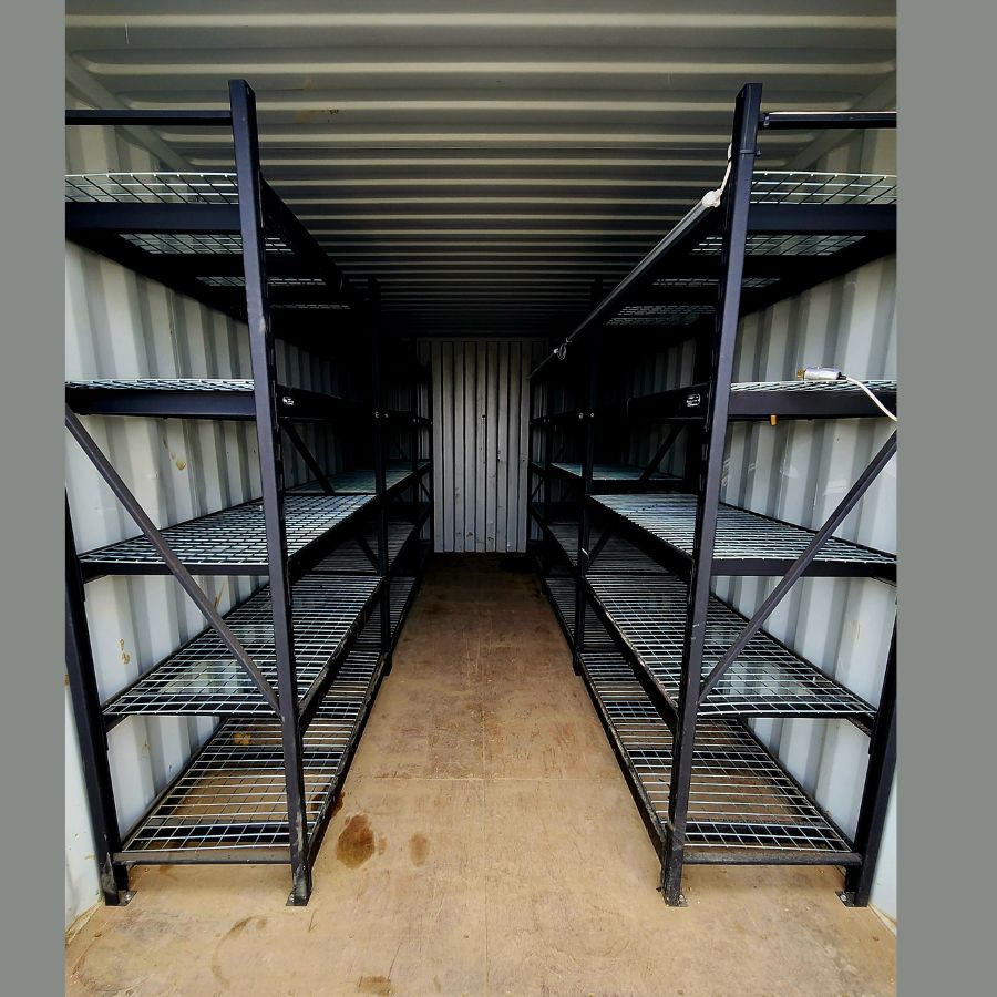 20’ New (1-Trip) Container w/ Shelving on BOTH sides - Allied Container Services PTY LTD