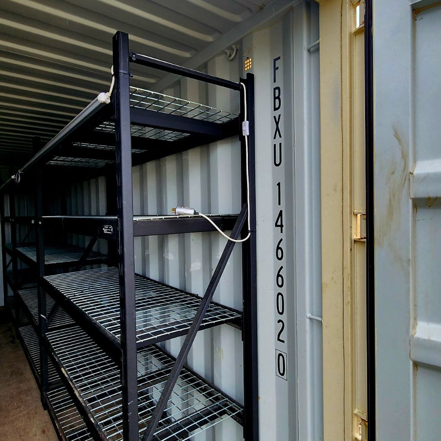 20’ New (1-Trip) Container w/ Shelving on BOTH sides - Allied Container Services PTY LTD